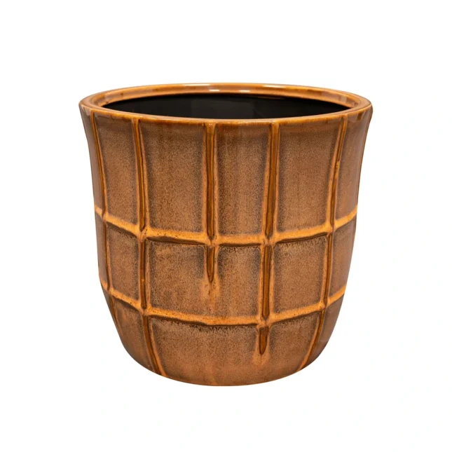 Osłonka Noemi brązowo-pomarańczowa 18x14 cm Osłonka Noemi brązowo-pomarańczowa 18x14 cm