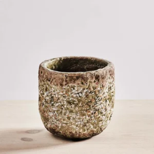 Osłonka sila egg pot zielona pękana 10,5x9,5 cm