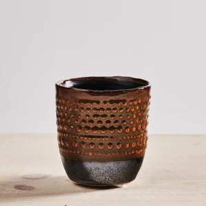 Osłonka ceramiczna brązowa j69-29 7,5x7,5 cm